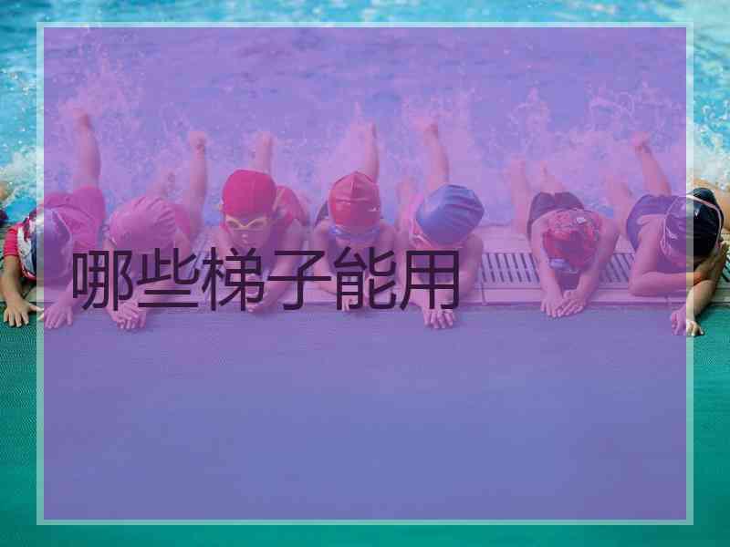 哪些梯子能用